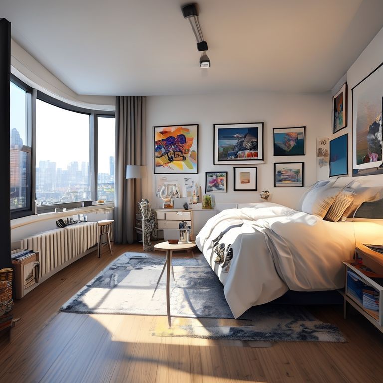 Professional modern One-Bedroom Apartment painting guide, showcasing a clean, budget-friendly makeover in a 16:9 photorealistic image.