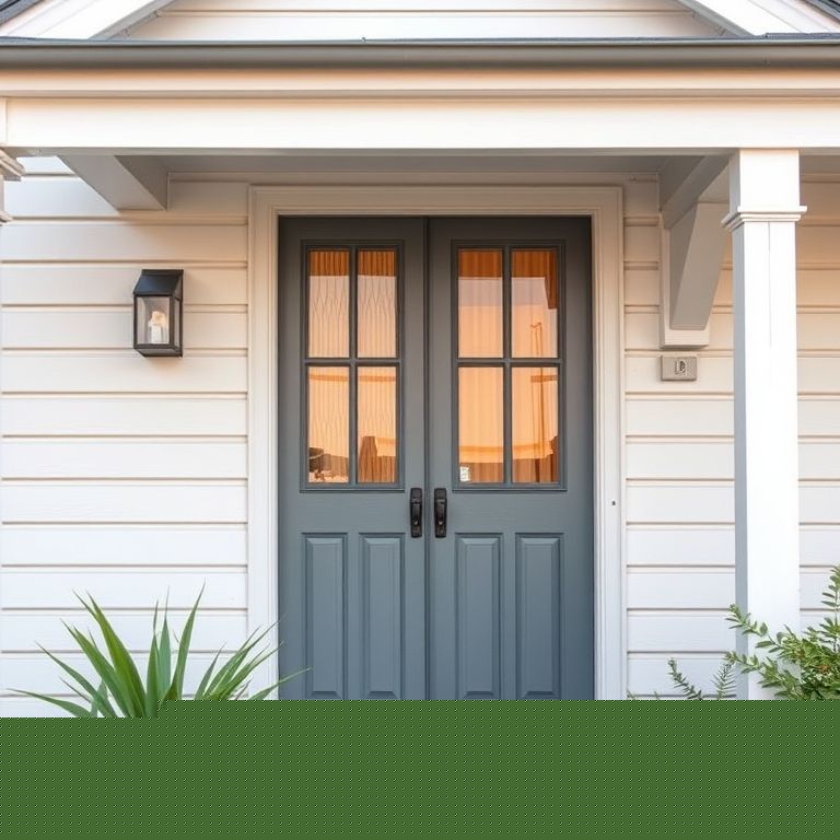 Clean, modern timber maintenance scene in Perth, showcasing a well-maintained painted timber exterior with minor repairs by professional painters. Ideal for featured images related to Perth's climate and small job painters.