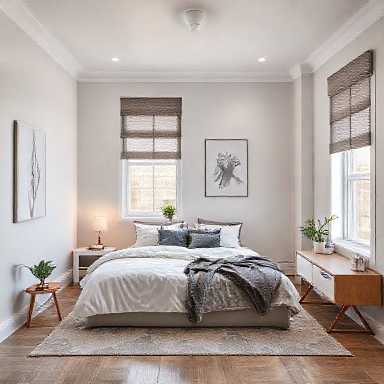 Modern, two-bedroom study house in Perth, expertly painted by a retail chain, showcasing clean lines, high-quality finishes, and a contemporary aesthetic, ideal for featured displays.