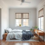 Modern, clean-lined 2-bedroom house and granny flat in Perth, expertly painted in high-quality, photorealistic imagery, emphasizing professional painting services for secondary dwellings.