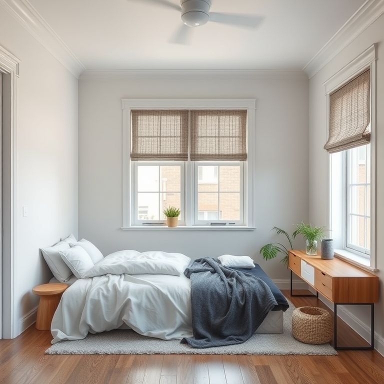 Modern, clean-lined 2-bedroom house and granny flat in Perth, expertly painted in high-quality, photorealistic imagery, emphasizing professional painting services for secondary dwellings.