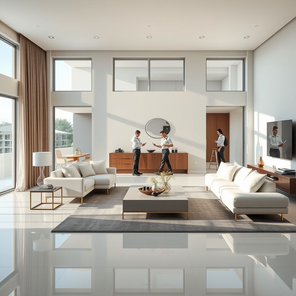 Executive home painting: modern, professional, and clean construction coordination.