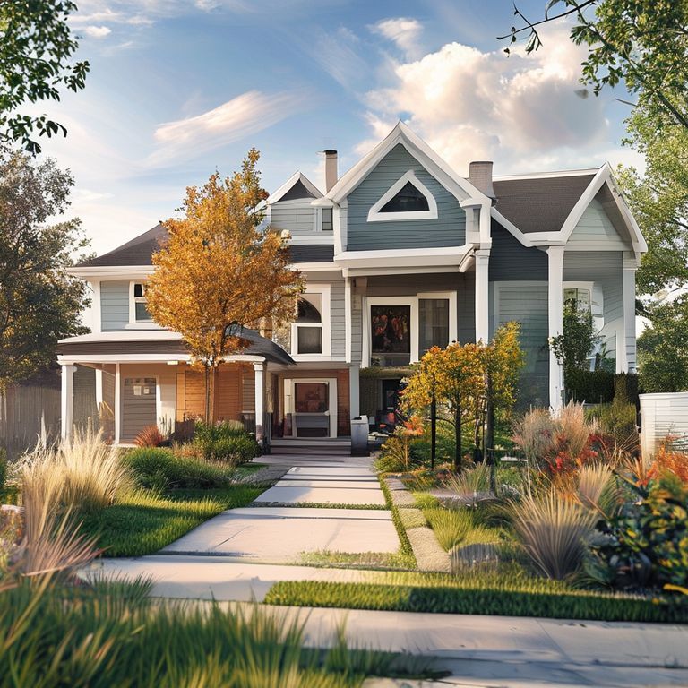Professional suburban house, expertly painted in modern style, showcasing the importance of experience in home improvement.
