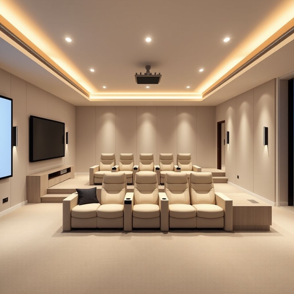 Expert Painters Transform Four Bedroom Theatre Rooms in Perth