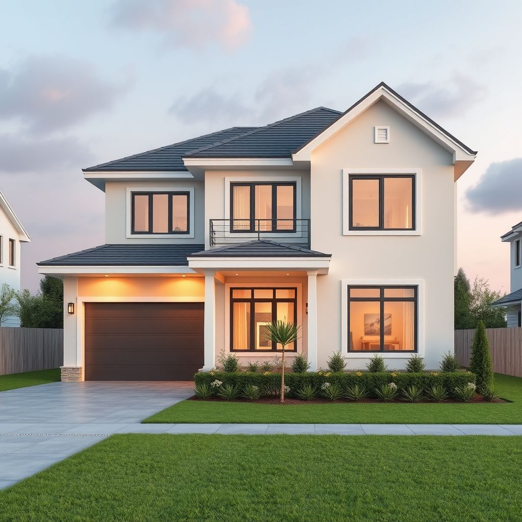 A modern home with a fresh coat of paint, showcasing the importance of local knowledge in house painting.