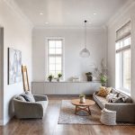 Modern Perth architecture: Clean, professional house painting collaboration showcasing benefits of maintenance, sleek lines, 16:9 ratio.