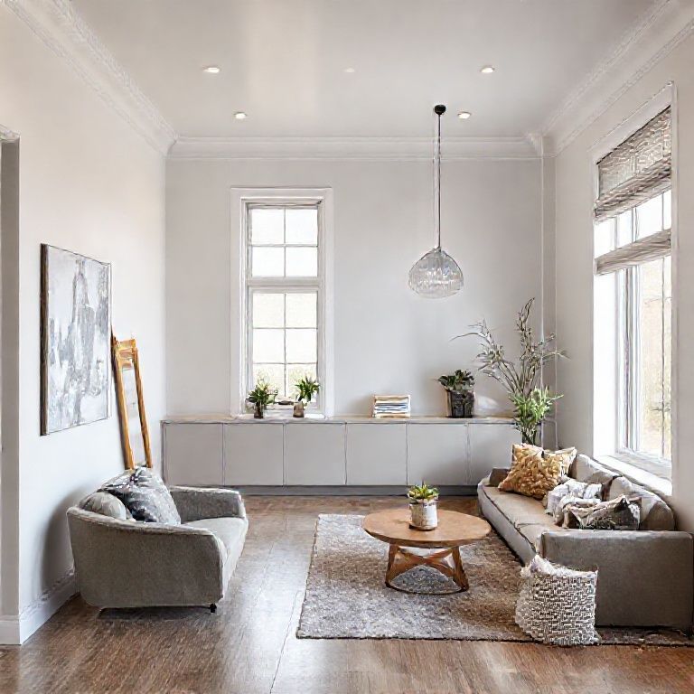 Modern Perth architecture: Clean, professional house painting collaboration showcasing benefits of maintenance, sleek lines, 16:9 ratio.