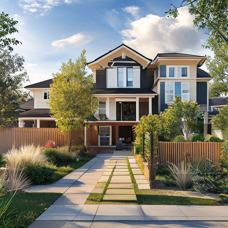 Modern Perth home with common painting issues highlighted, showcasing professional solutions and fast quote options for same-day painting services, in a 16:9 aspect ratio.