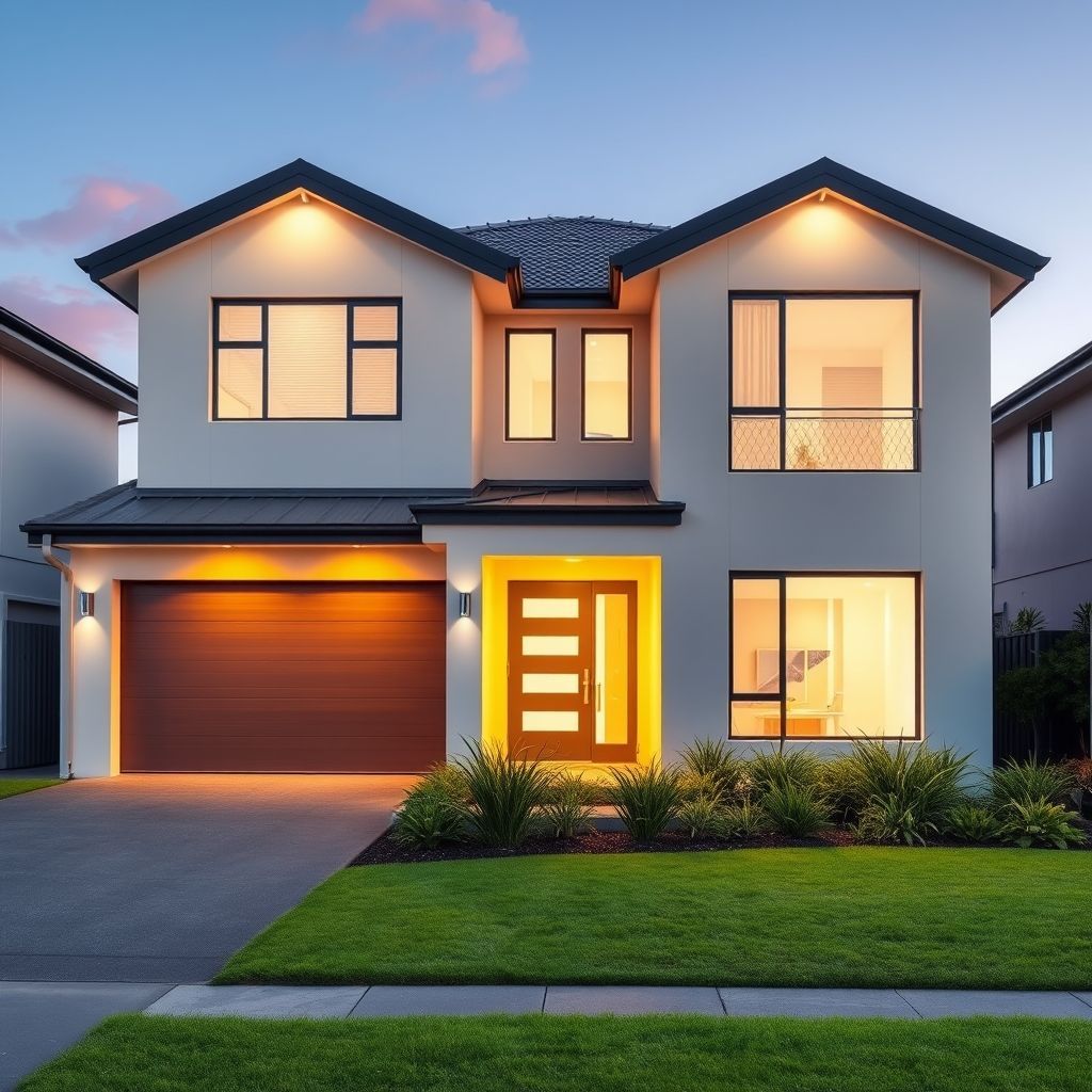 Freshly painted modern six-bedroom house in Perth, Australia.