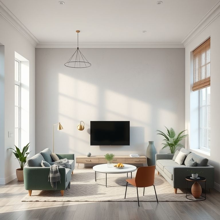 Professional, modern painting project plan in Perth, showcasing seasonal color palettes and review insights, in a clean 16:9 aspect ratio.