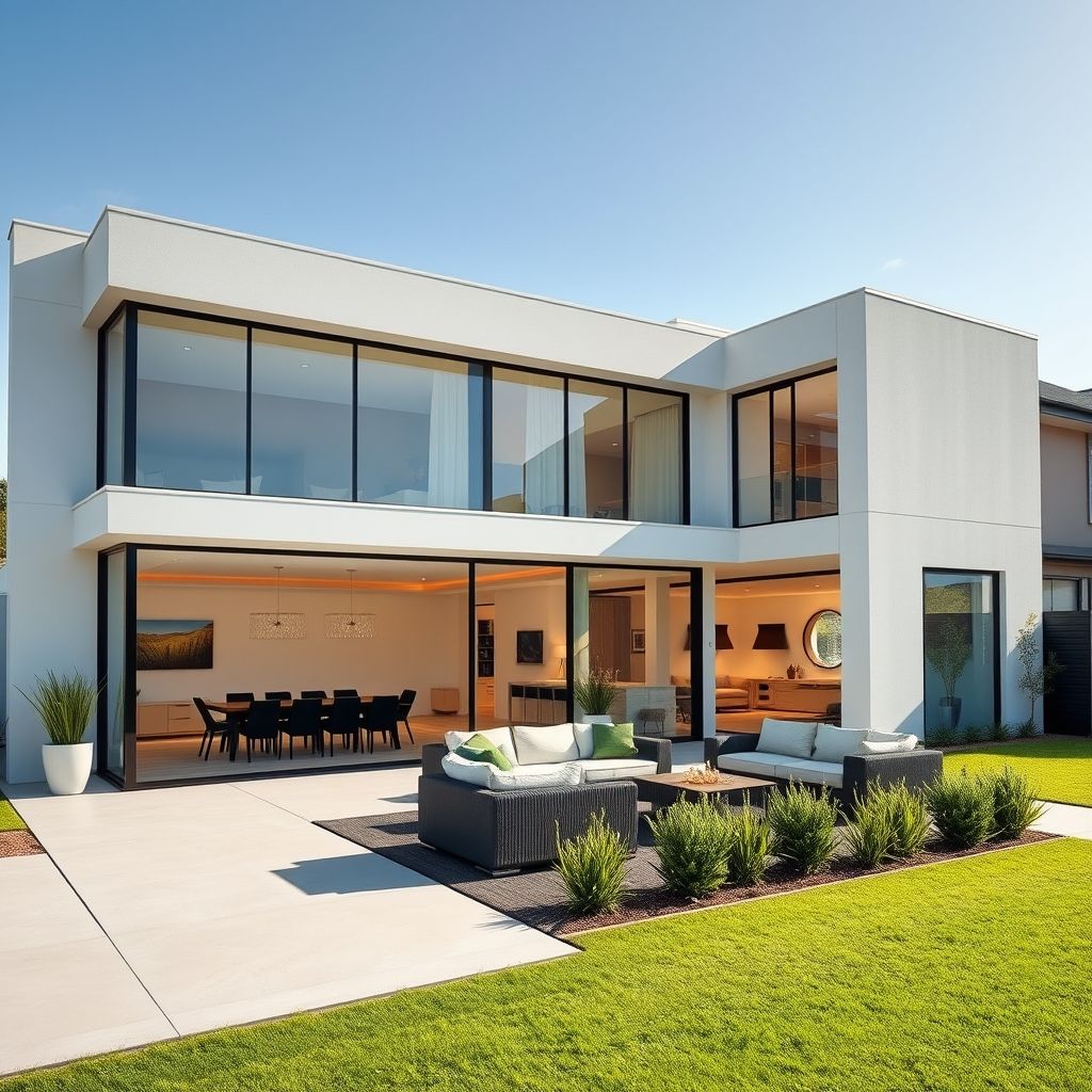 Modern five-bedroom home with fresh paint and stylish interior.