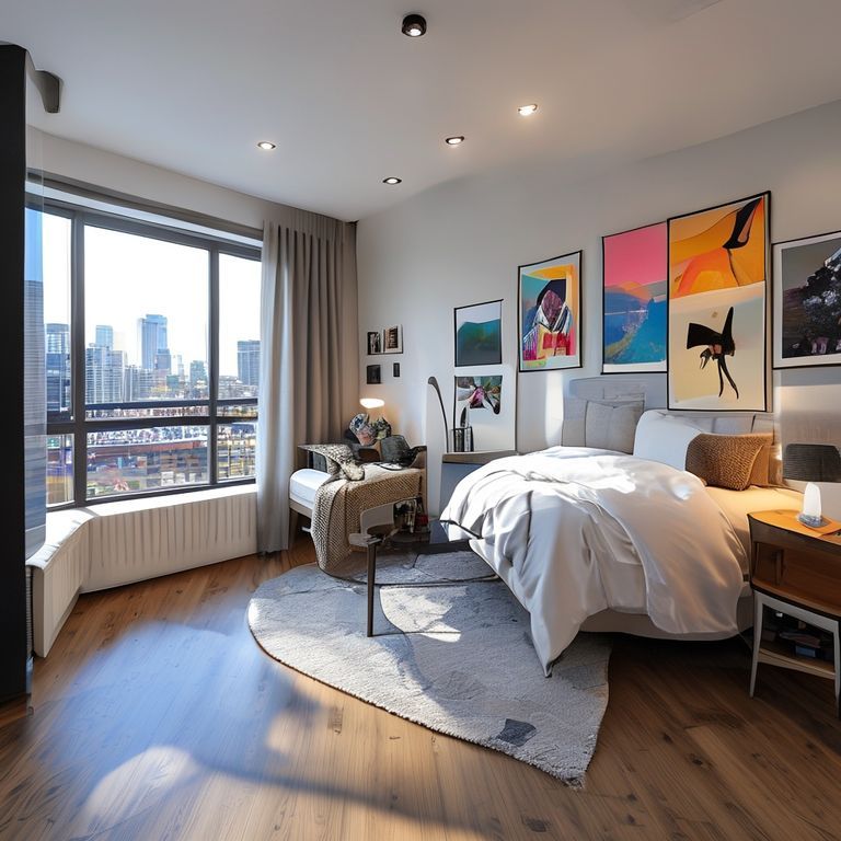 Modern, clean, two-bedroom unit painted in sleek, professional hues, showcasing high-quality paint job in a 16:9 aspect ratio, suitable for Perth's residential interior design.