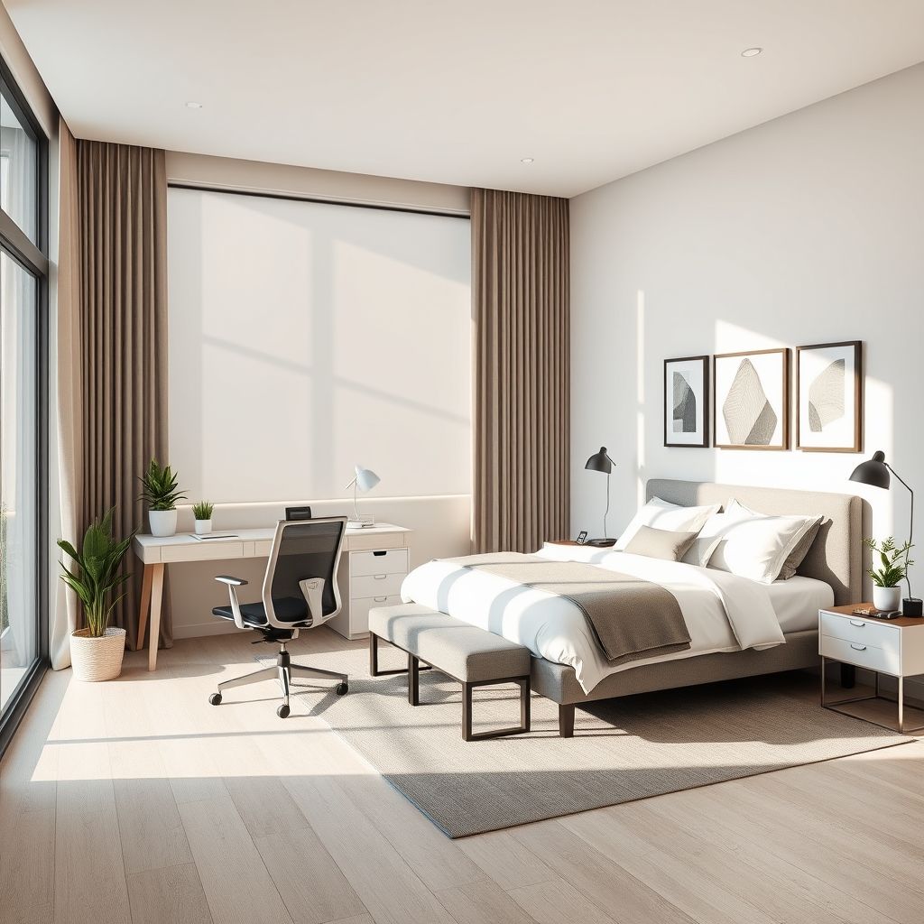 Refresh Your Space: Dual-Purpose Home Office Bedroom Painting