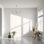 Modern, 16:9 aspect ratio, high-quality photorealistic image showcasing Perth's urban landscape under a clear sky. Buildings with sleek, contemporary designs surrounded by lush, green vegetation. Emphasis on eco-friendly initiatives and professional painting services.