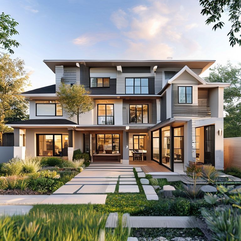 **Professional painters transforming a modern three-bedroom family home in Perth, showcasing clean and sleek multi-property maintenance results.**