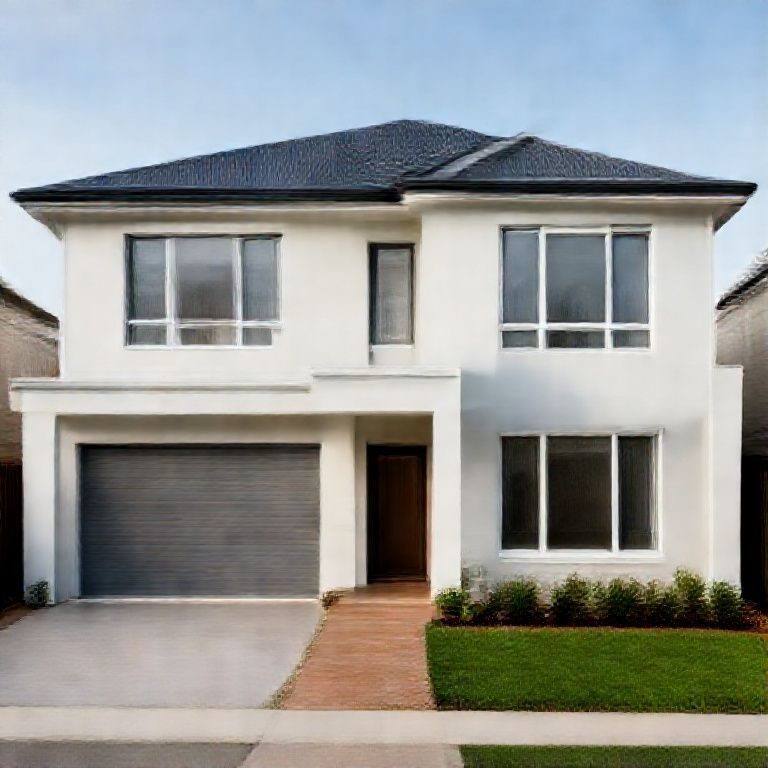 **Split-level house in Perth undergoing professional 3-bedroom exterior paint refresh and modern restoration**