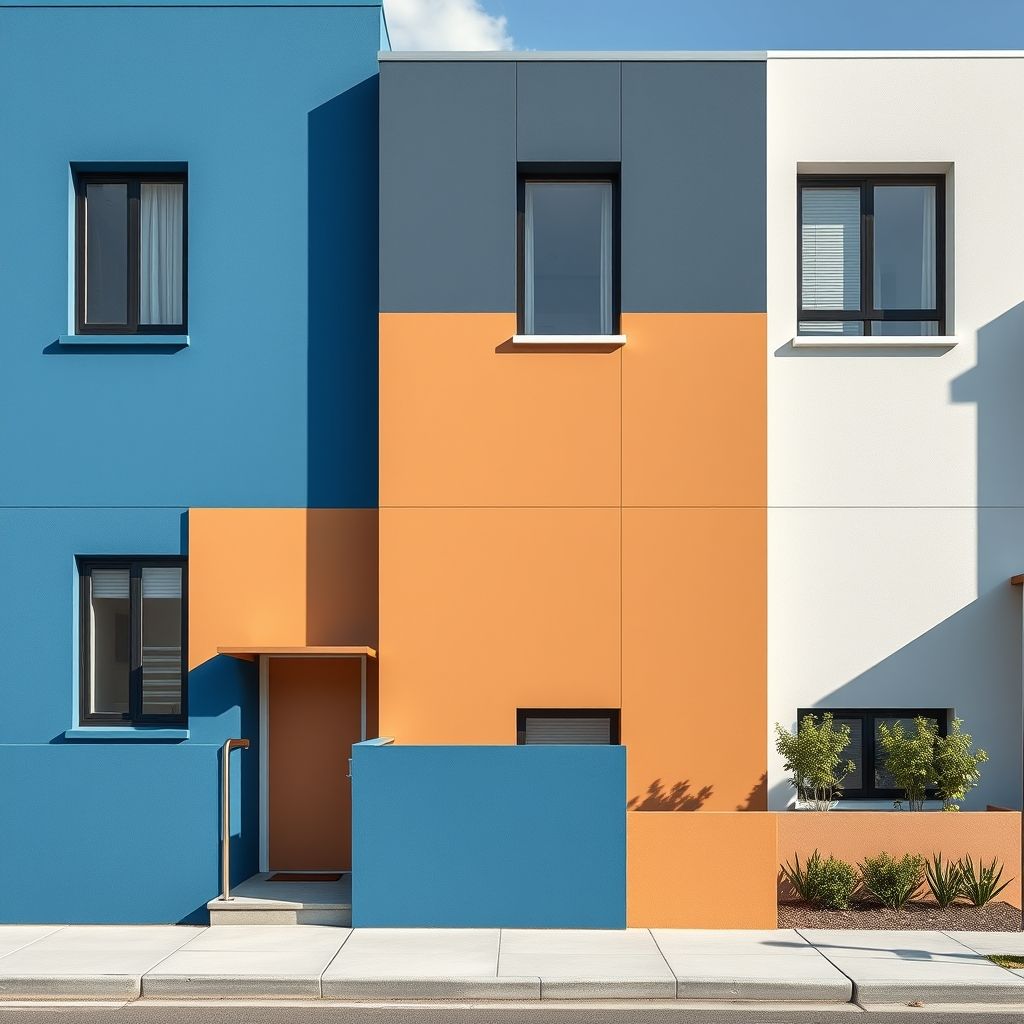 Vibrant palette of popular paint colors displayed against a clean, modern, urban Perth backdrop.