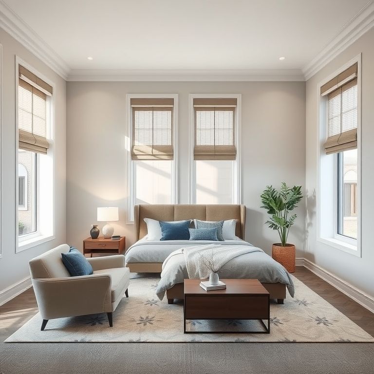 Modern, four-bedroom executive home in Perth, showcasing a clean, professional study with contemporary paint scheme, ideal for 16:9 featured image.