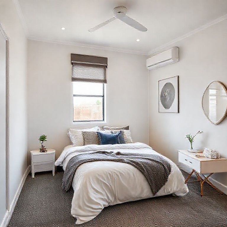Modern, clean Two-Bedroom Unit painted in Perth, showcasing professional results and maintenance in a high-quality, 16:9 photorealistic image.