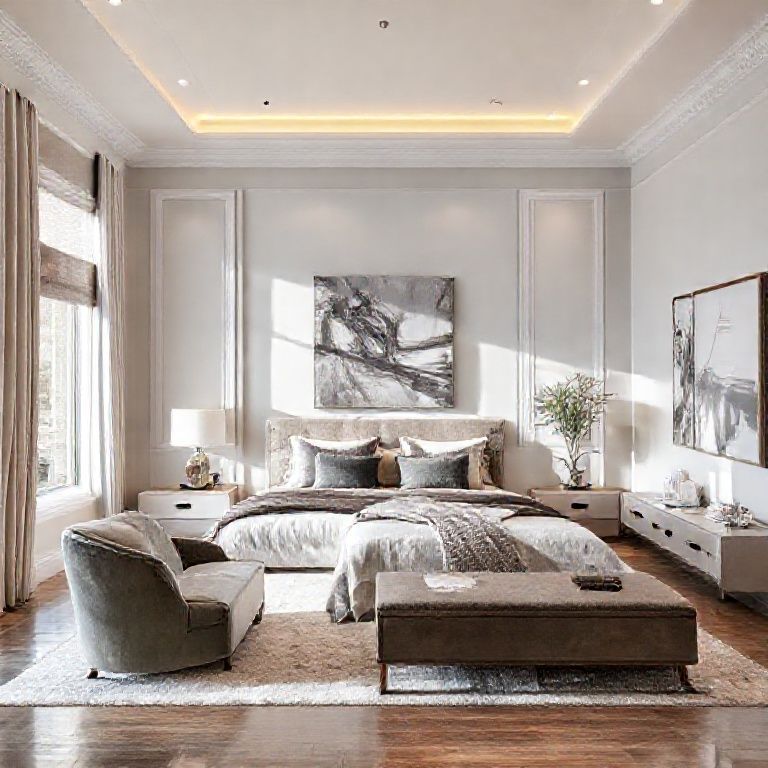 Modern, luxurious 5-bedroom Perth property in pristine, professional style, showcasing sleek architecture and high-end interior design, ideal for business promotion.