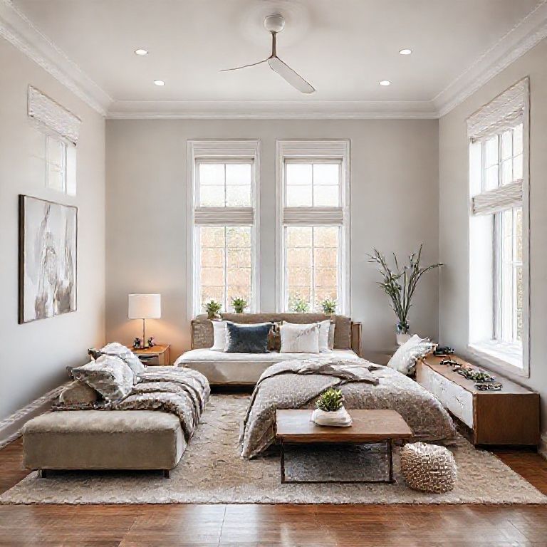 Modern, well-maintained Perth five-bedroom family home, freshly repainted in vibrant, contemporary hues, set against a clear blue sky, ideal for showcasing local house repainting services.