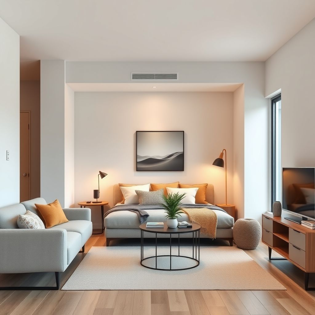 Modern, clean 16:9 granny flat exterior in Perth, showcasing a stylish small home painted with trendy colors, ideal for best paint choices in one bedroom homes.