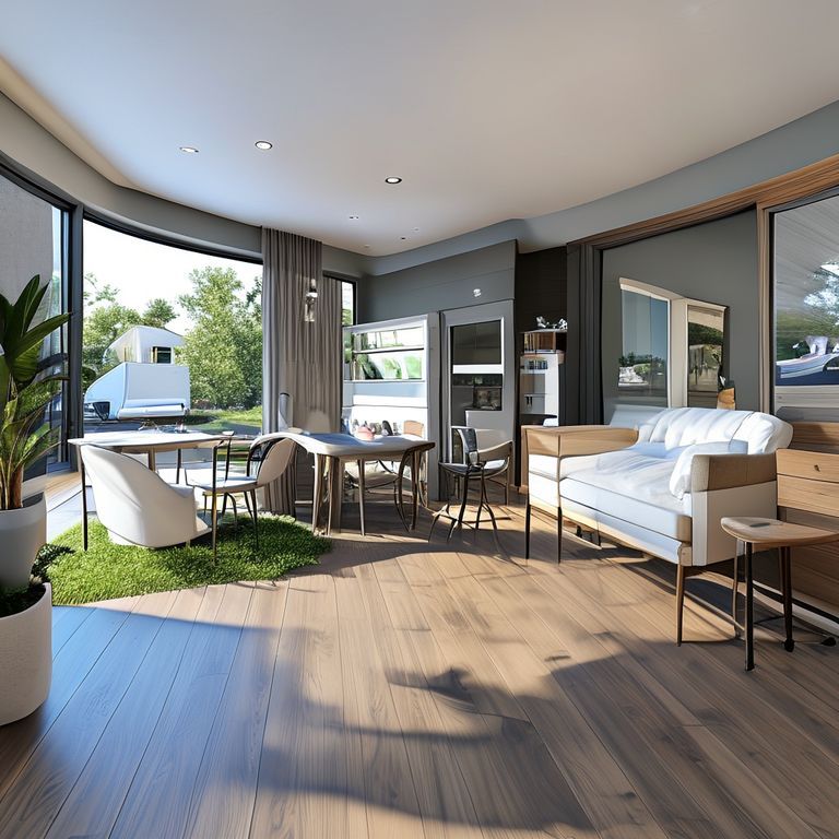 Modern, clean three-bedroom home and dental surgery, both expertly painted, showcasing high-quality, professional healthcare coating specialists' work, suitable for 16:9 aspect ratio.