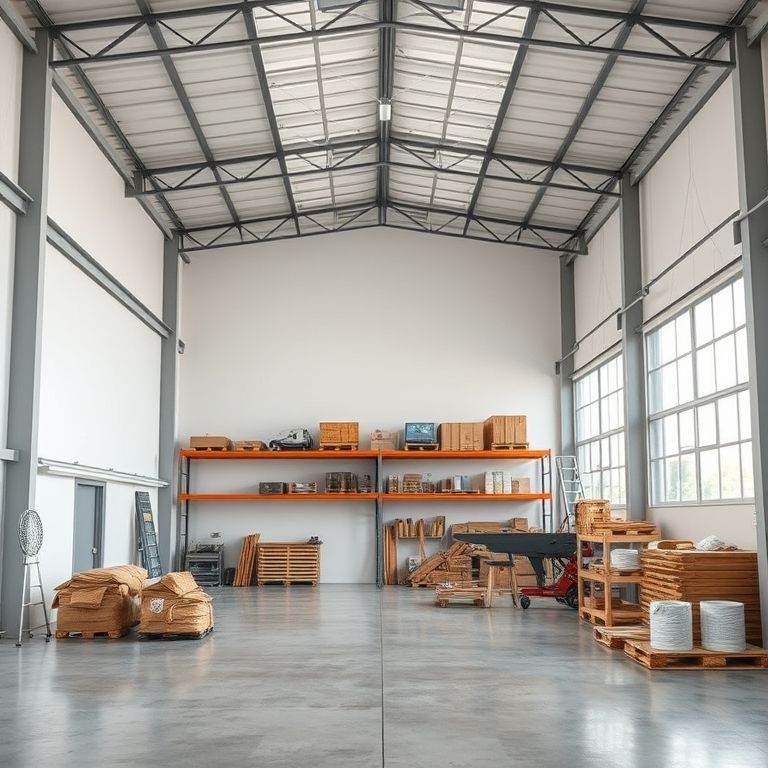 Modern warehouse in Perth, showcasing a budget-friendly home makeover with sleek, clean lines and professional finish, ideal for home painting guides.