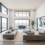 Modern, spacious Six-Bedroom Waterfront Home in Perth. Clean, professional styling, showcasing a fresh, neutral palette for tenant changeover. Ideal for rental property painters.